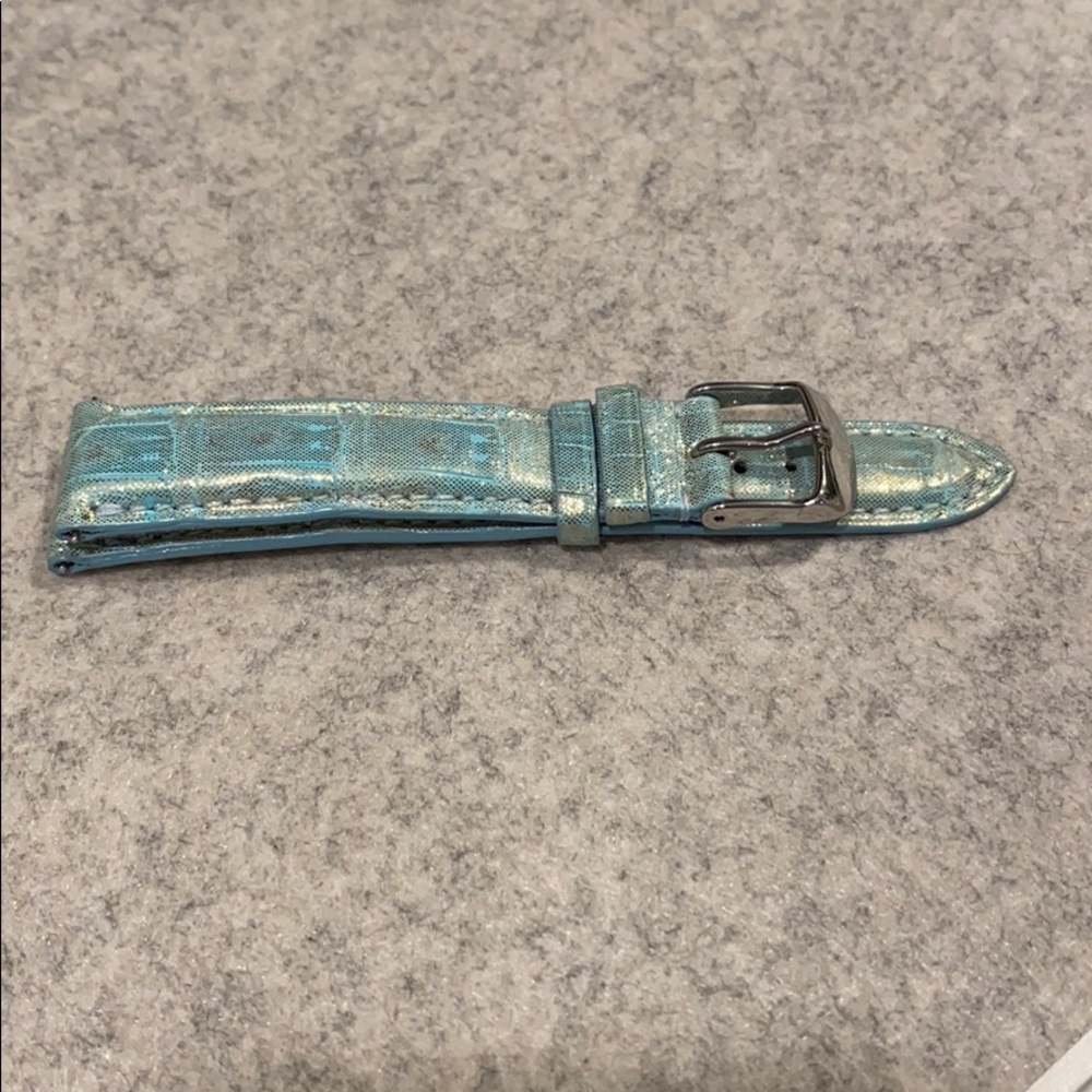 New 18mm Michele Turq Alligator Strap